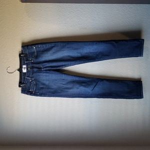 Paige Skyline Ankle Peg Mid Rise Dark Wash Skinny Jeans size 29